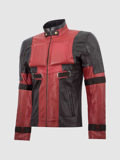 Red And Black Leather Jacket