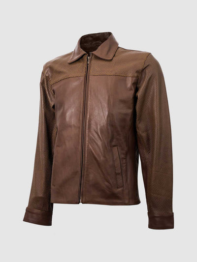 Men's Vintage Summer Leather Jacket