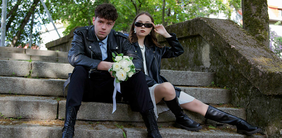 How to style an oversized leather jacket