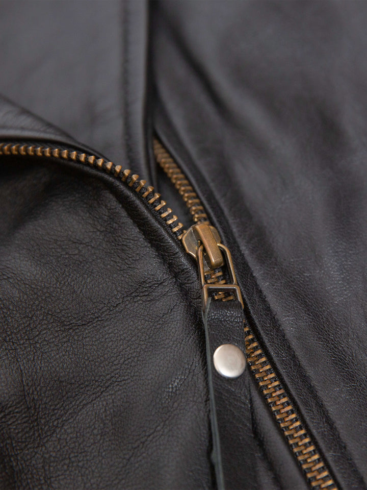 Black Biker Leather Jacket Women – Motorcycle Casual Style
