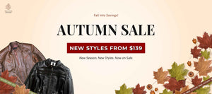 Autumn new arrivals premium leather jackets for men and women – stylish black, yellow, red, and brown leather jackets starting from $139 – Leather Jacket Master seasonal collection.
