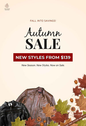 Shop autumn leather jackets collection 2025 – premium black, red, brown, and yellow leather jackets for men and women from $139 at Leather Jacket Master.