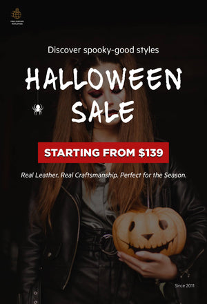 Spooky style meets new arrivals Halloween sale now live at Leather Jacket Master