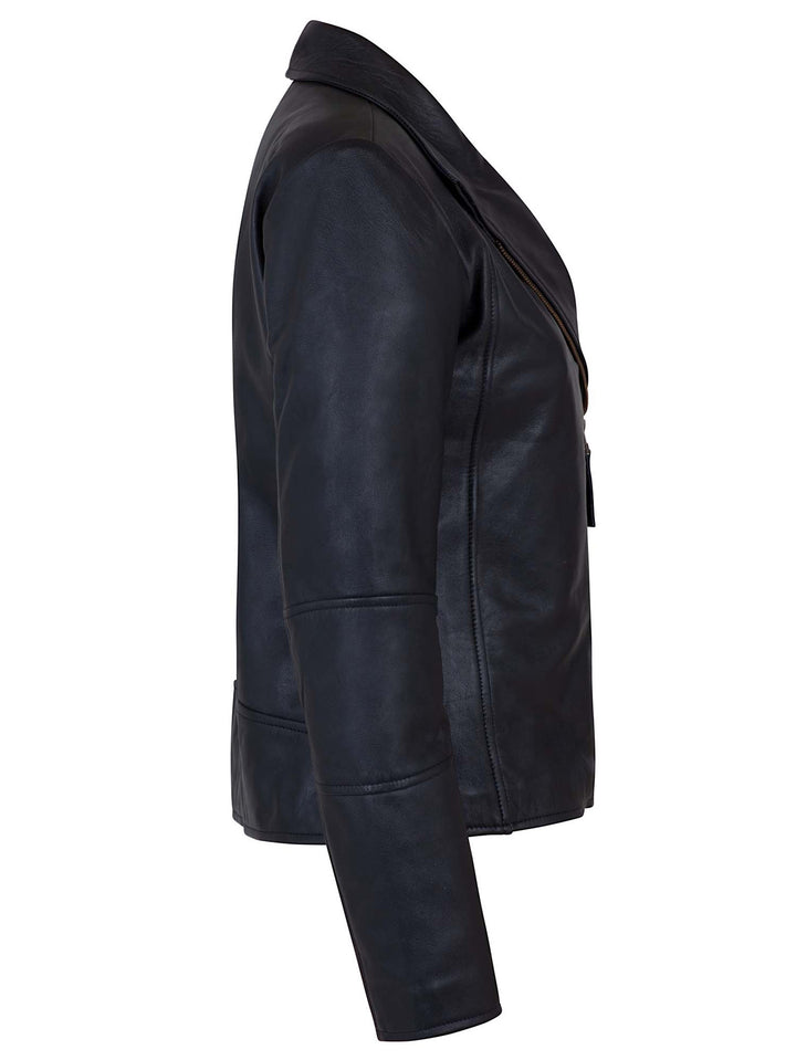 Black Biker Leather Jacket Women – Motorcycle Casual Style