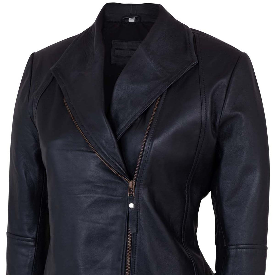 Black Biker Leather Jacket Women – Motorcycle Casual Style
