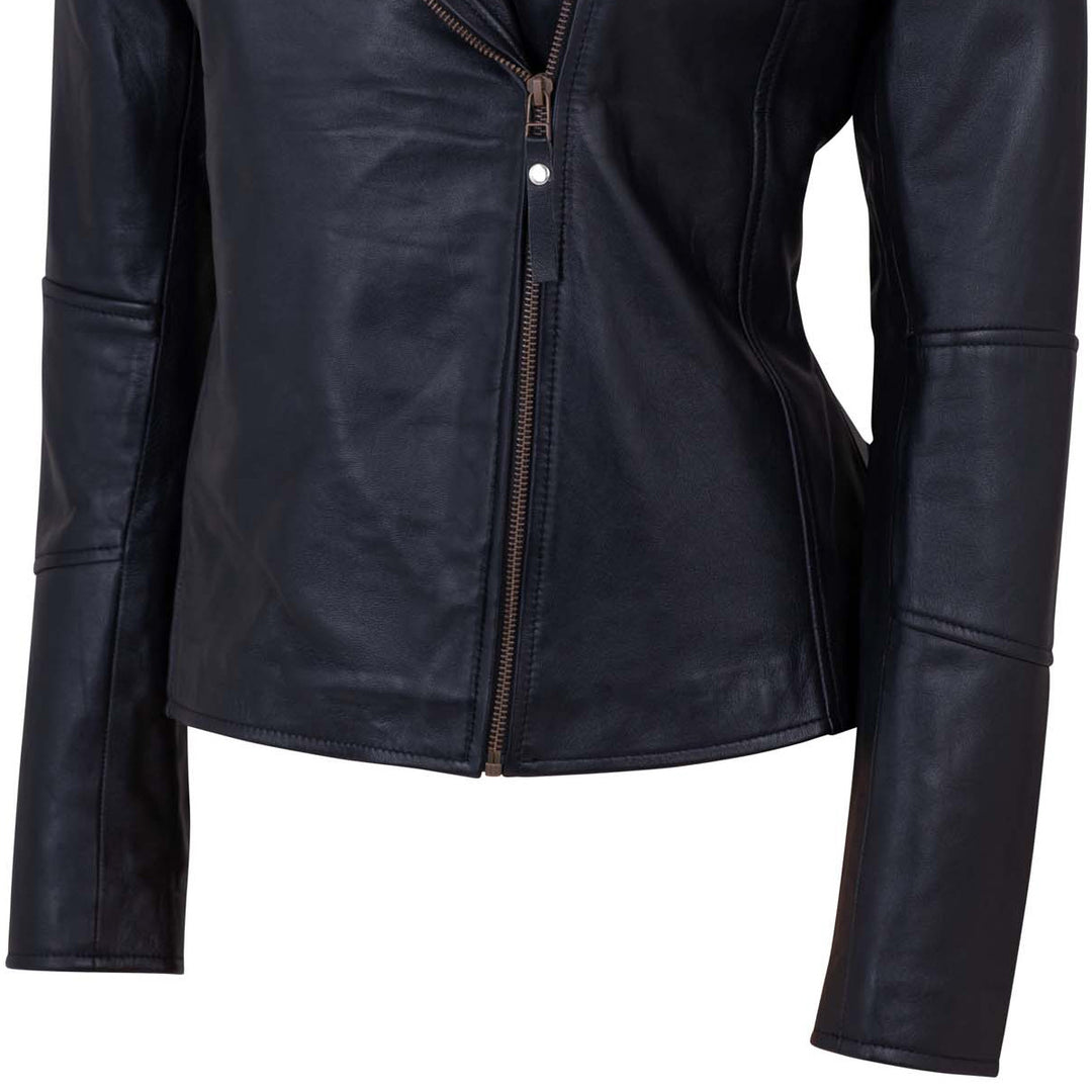 Black Biker Leather Jacket Women – Motorcycle Casual Style