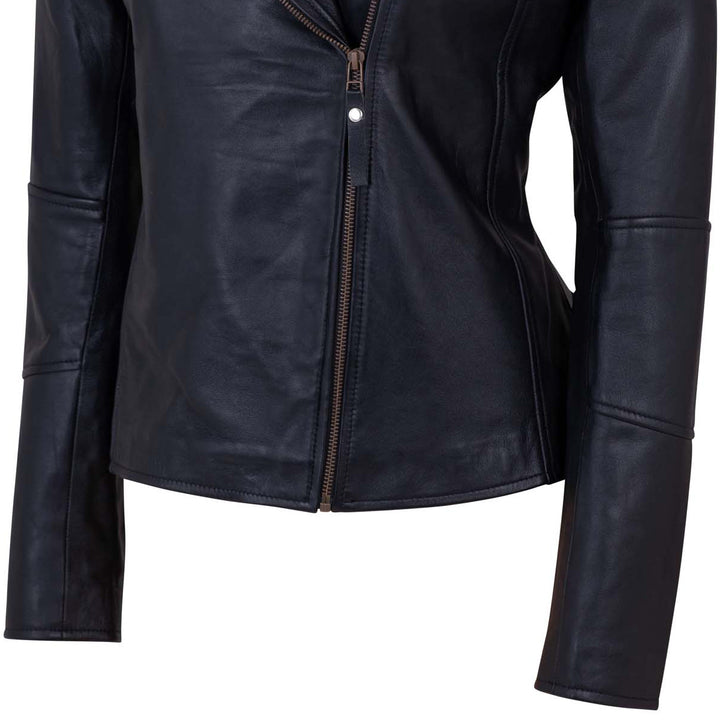 Black Biker Leather Jacket Women – Motorcycle Casual Style