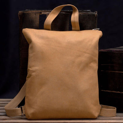 MONT5 Khaplu Handcrafted Women Leather School Bag / Backpack - Leather Jacket Shop