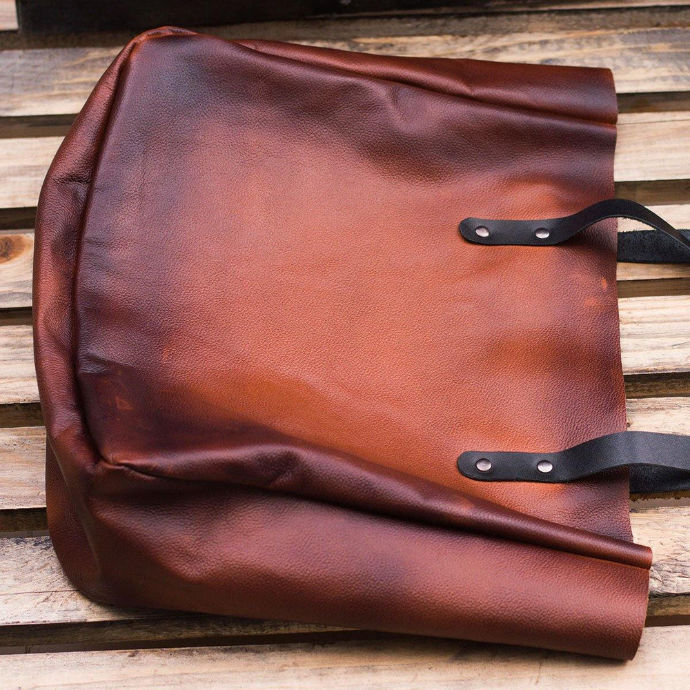 MONT5 Kel Wax Finish Leather Women Office Tote Bag - Leather Jacket Shop