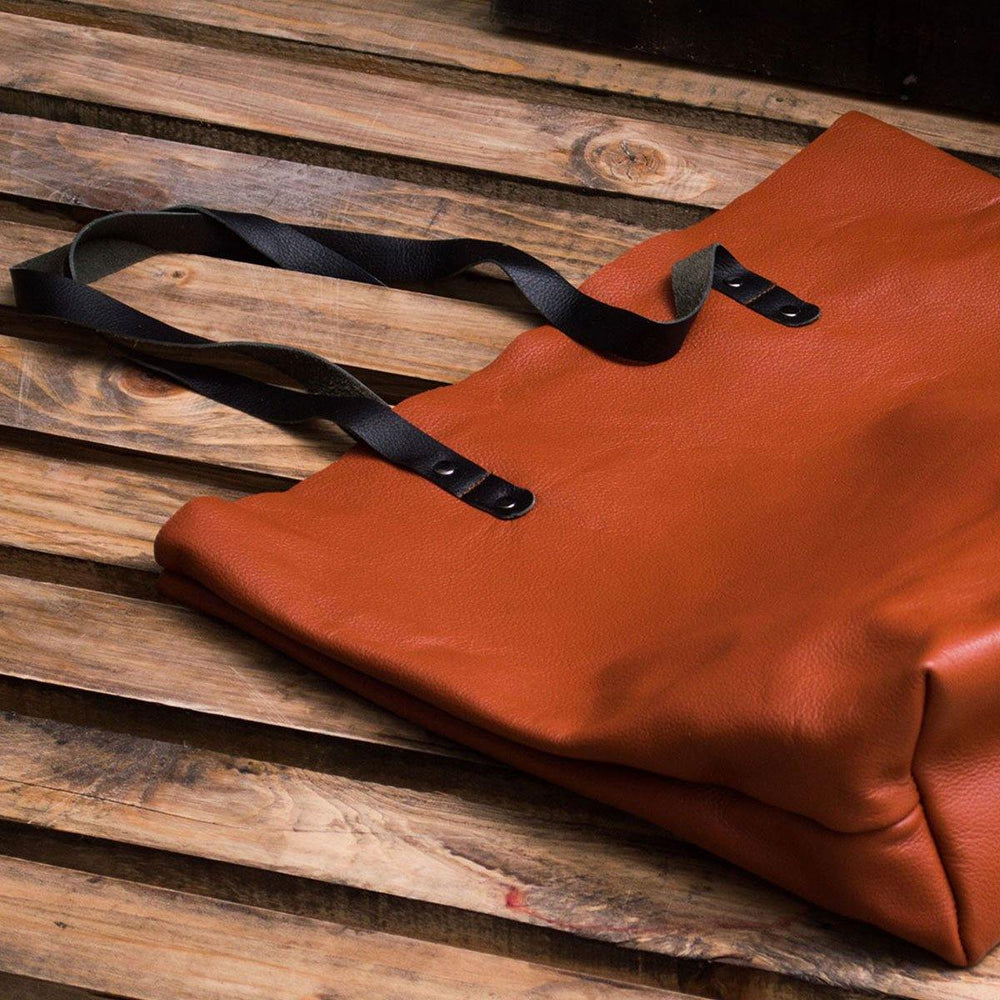 MONT5 Keran Personalized Leather Large Women Work Tote Bag - Leather Jacket Shop