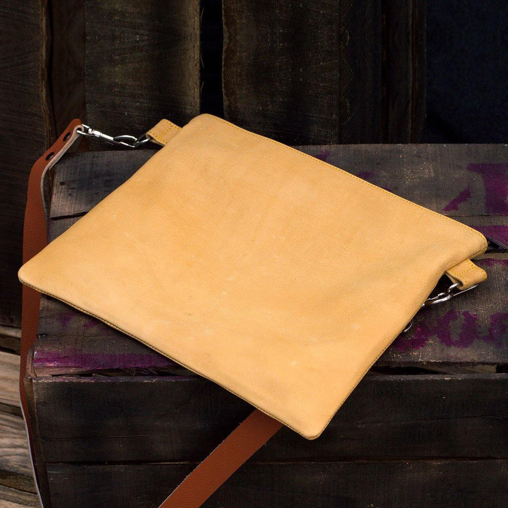 MONT5 Khaplu - Clutch Minimal Crossbody Large Leather Clutch / Purse - Leather Jacket Shop