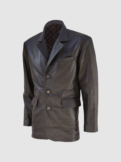 Brown Leather Coat