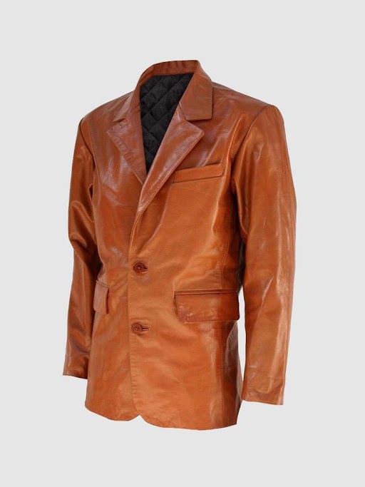 Tan Leather Coat