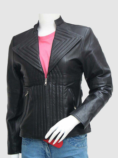 Women's Black Leather Jacket