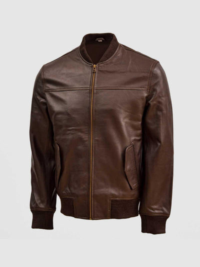 Men's Brown Bomber Jacket