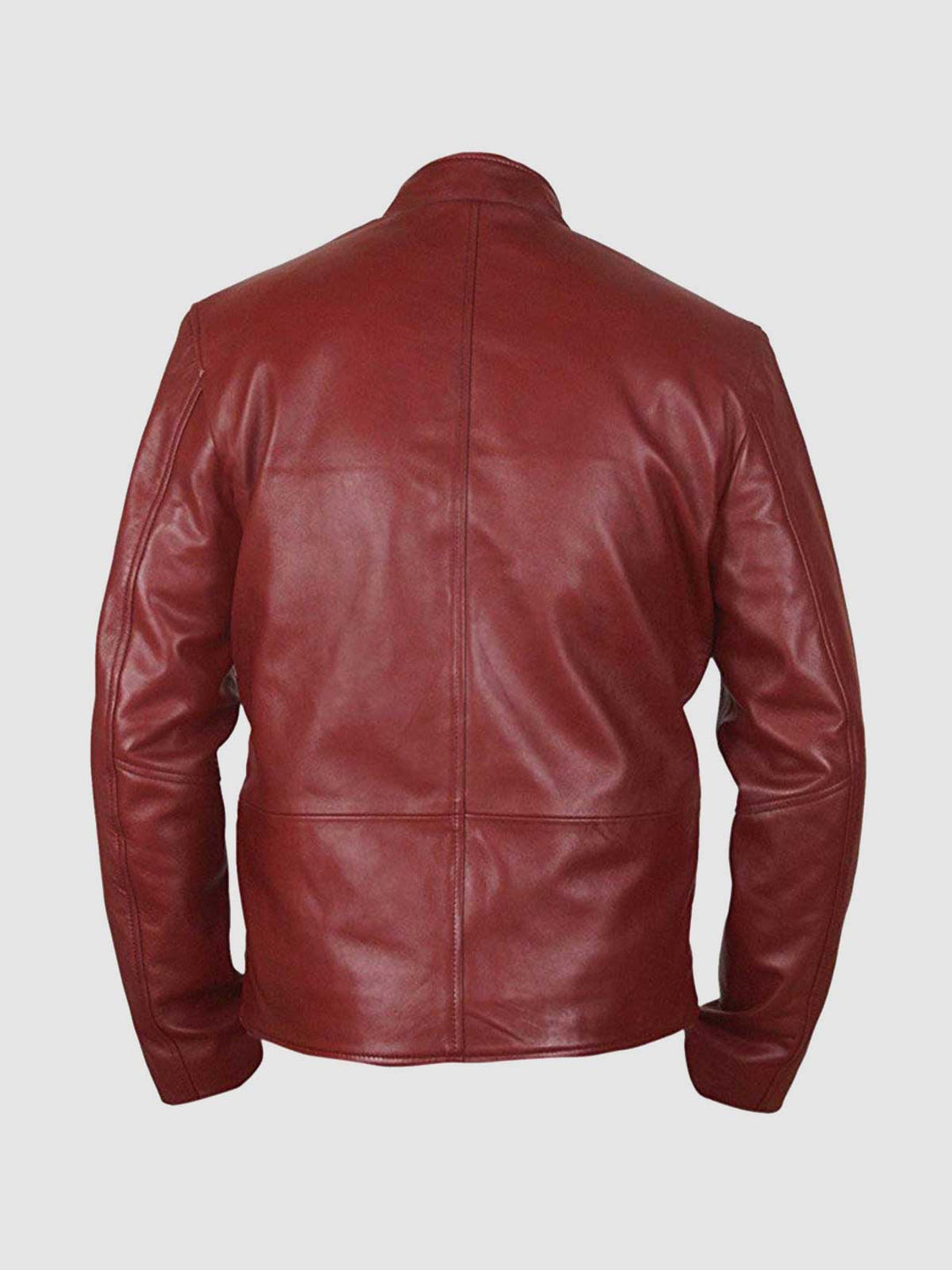 Red Biker Leather Jacket – Motorcycle Celebrity Style