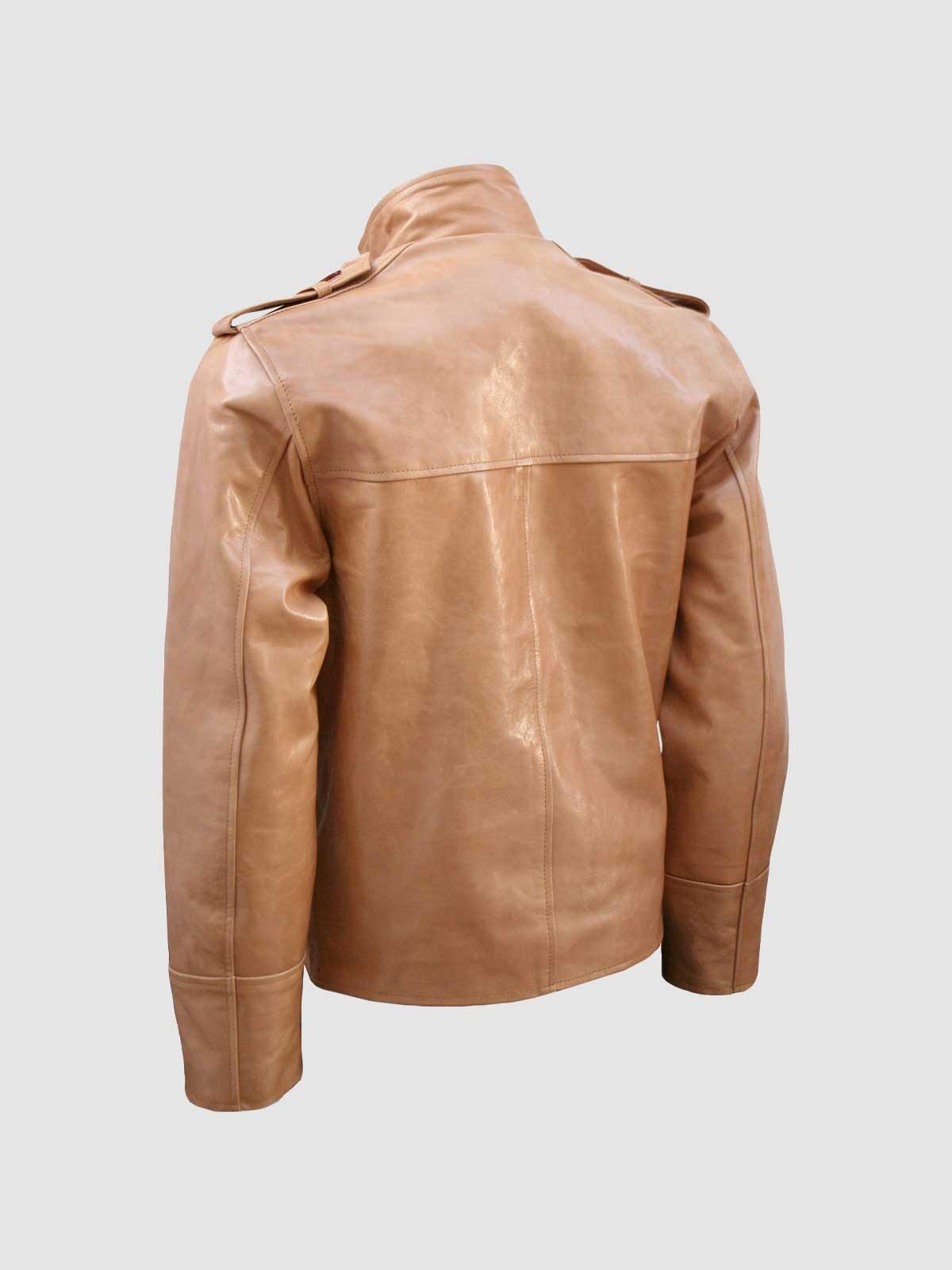 Men's Light Tan Leather Jacket | Leather Jacket Master