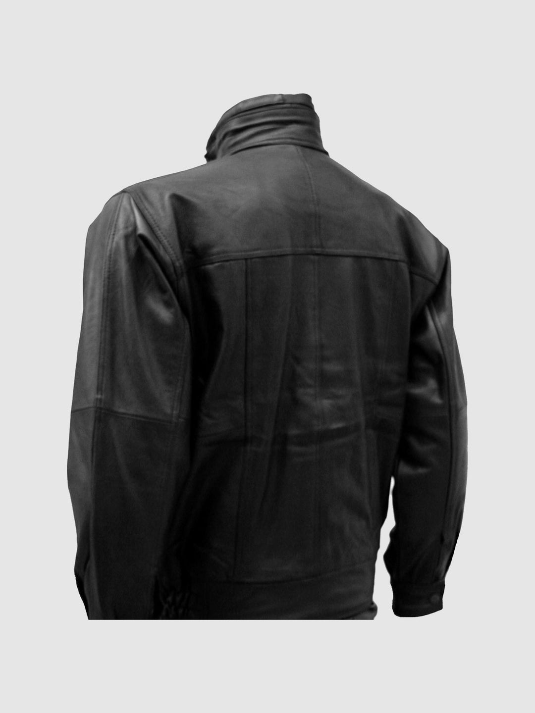 Size 4XL Vintage Leather Bomber Jacket for Men