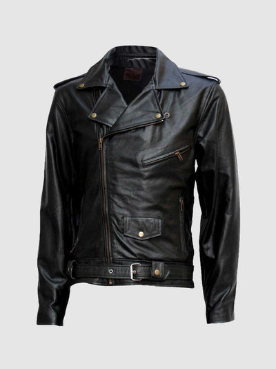 d)Jamin' Leather White leather motorcycle jacket for women. Soft