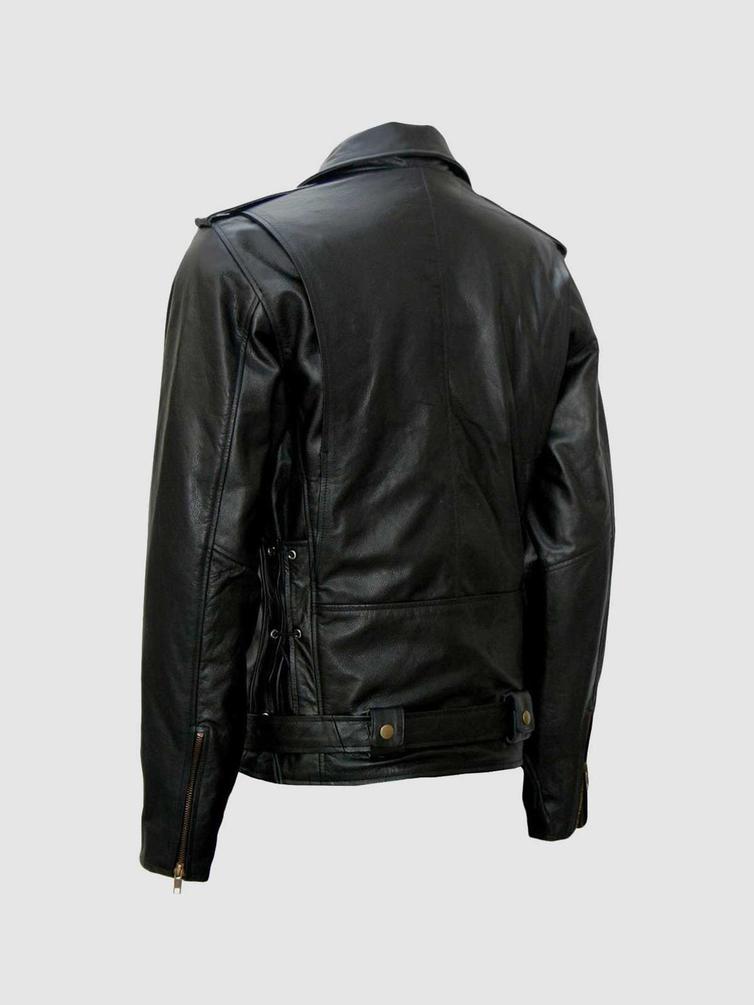 [LOW CLASSIC] / ☆ 25SS REAL LEATHER JACKET / BLACK Black leather biker jacket | The Kooples US