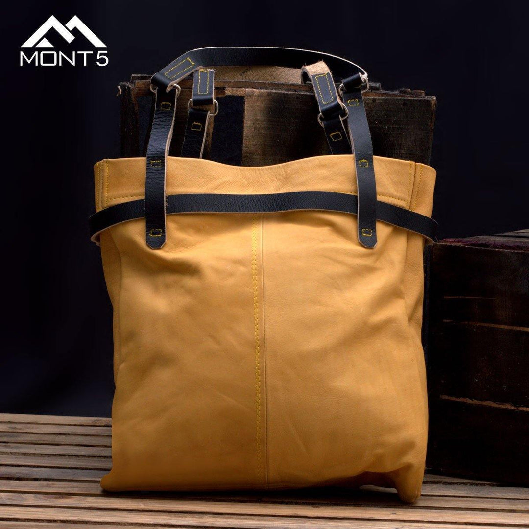 MONT5 Birir CarryAll Extra Large Soft Leather Tote Bag - Leather Jacket Shop