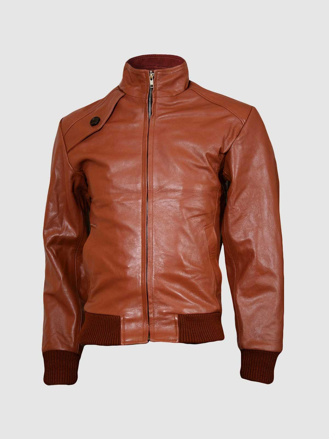 Men's Tan Bomber Jacket