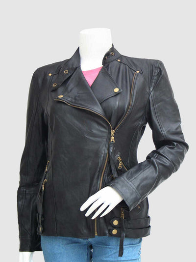 Women's Leather Riding Jacket
