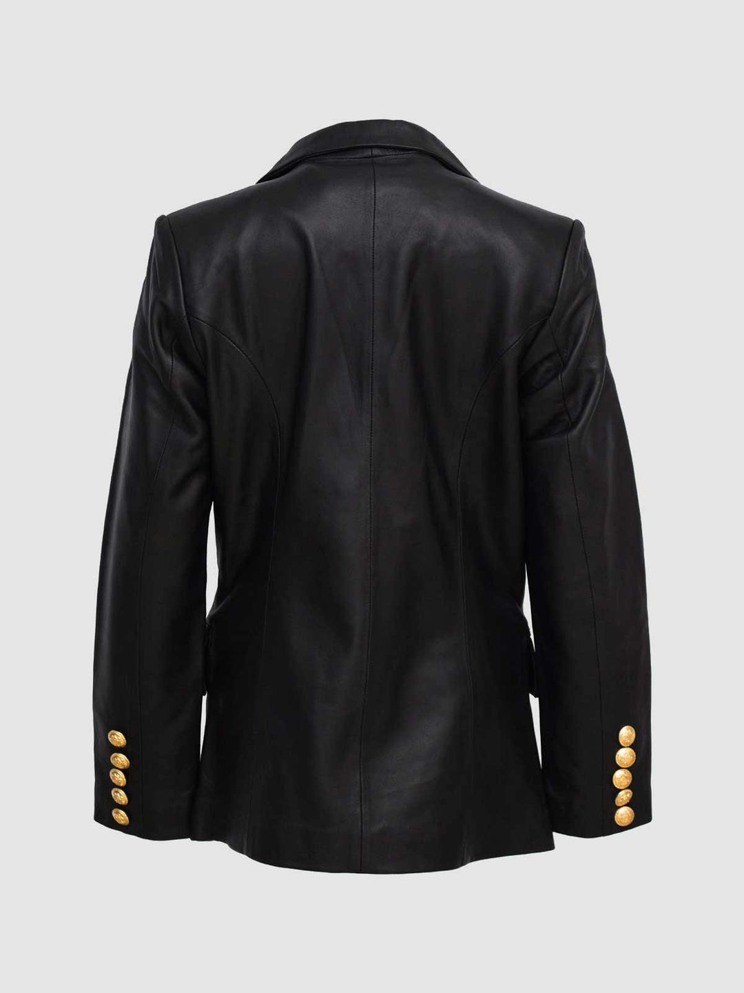 Kim Kardashian Double Breasted Coat - Leather Jacket Master