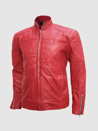 Light Red Leather Jacket