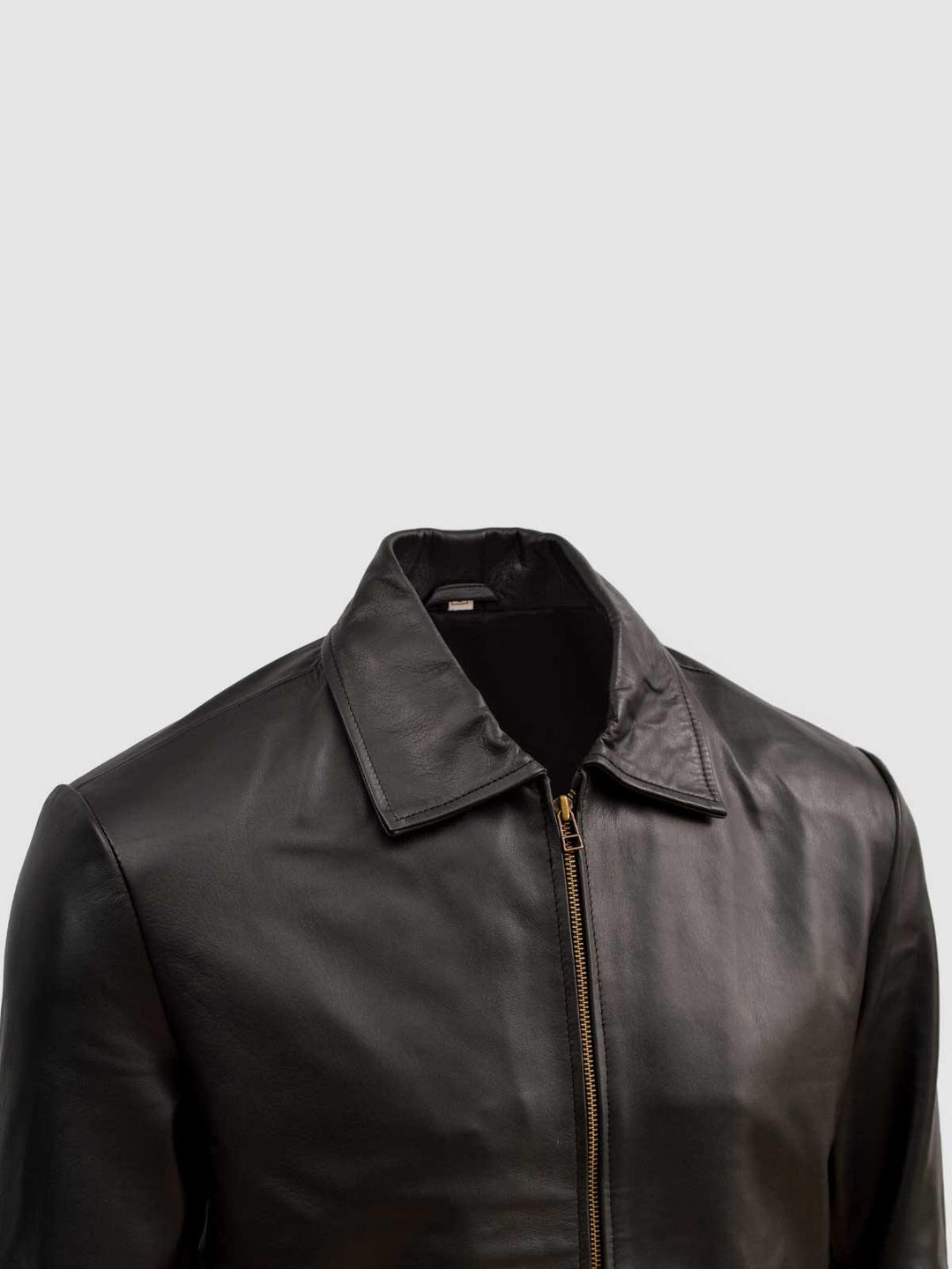 Classic Leather Bomber Jacket