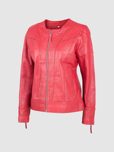 Lightweight Women's Sheep Leather Fashion Jacket