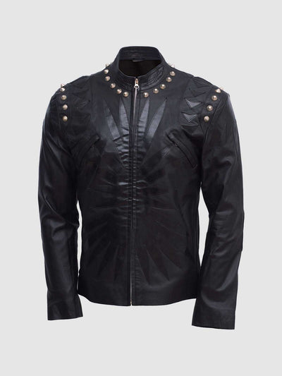 Men's Studded Leather Jacket