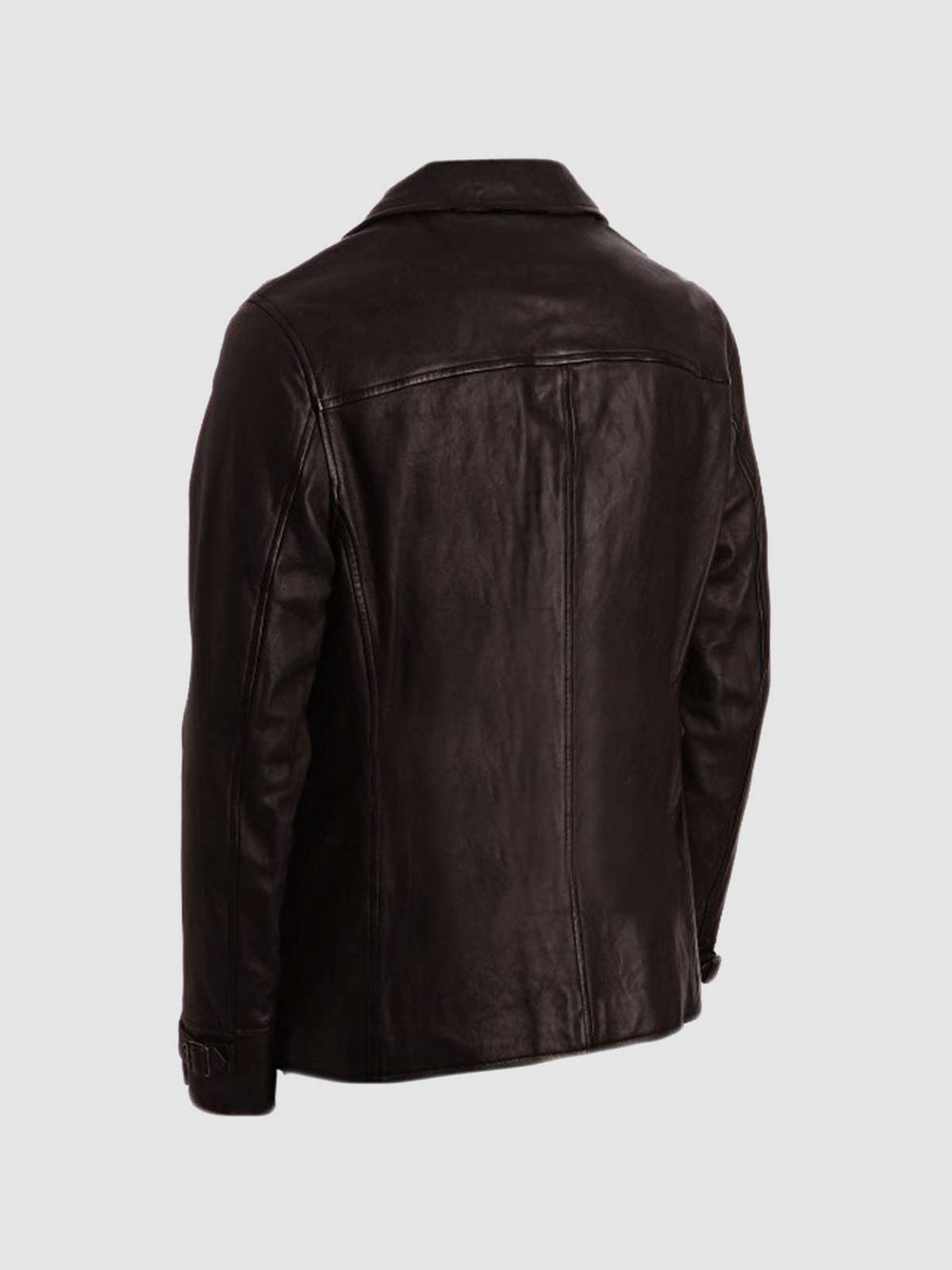 Men's Brown Leather Coat
