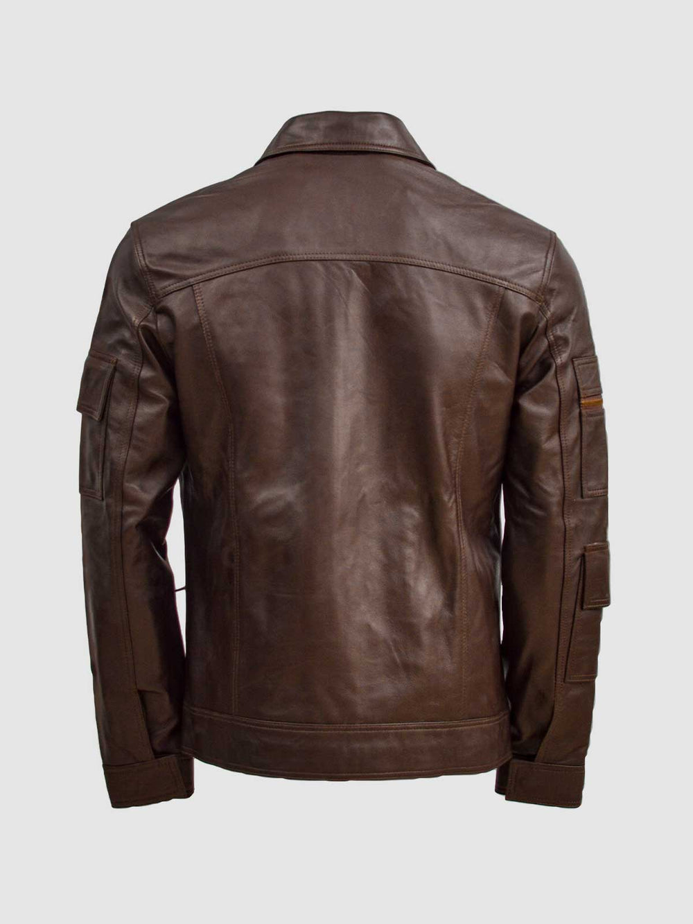 Men's Vintage Brown Leather Jacket