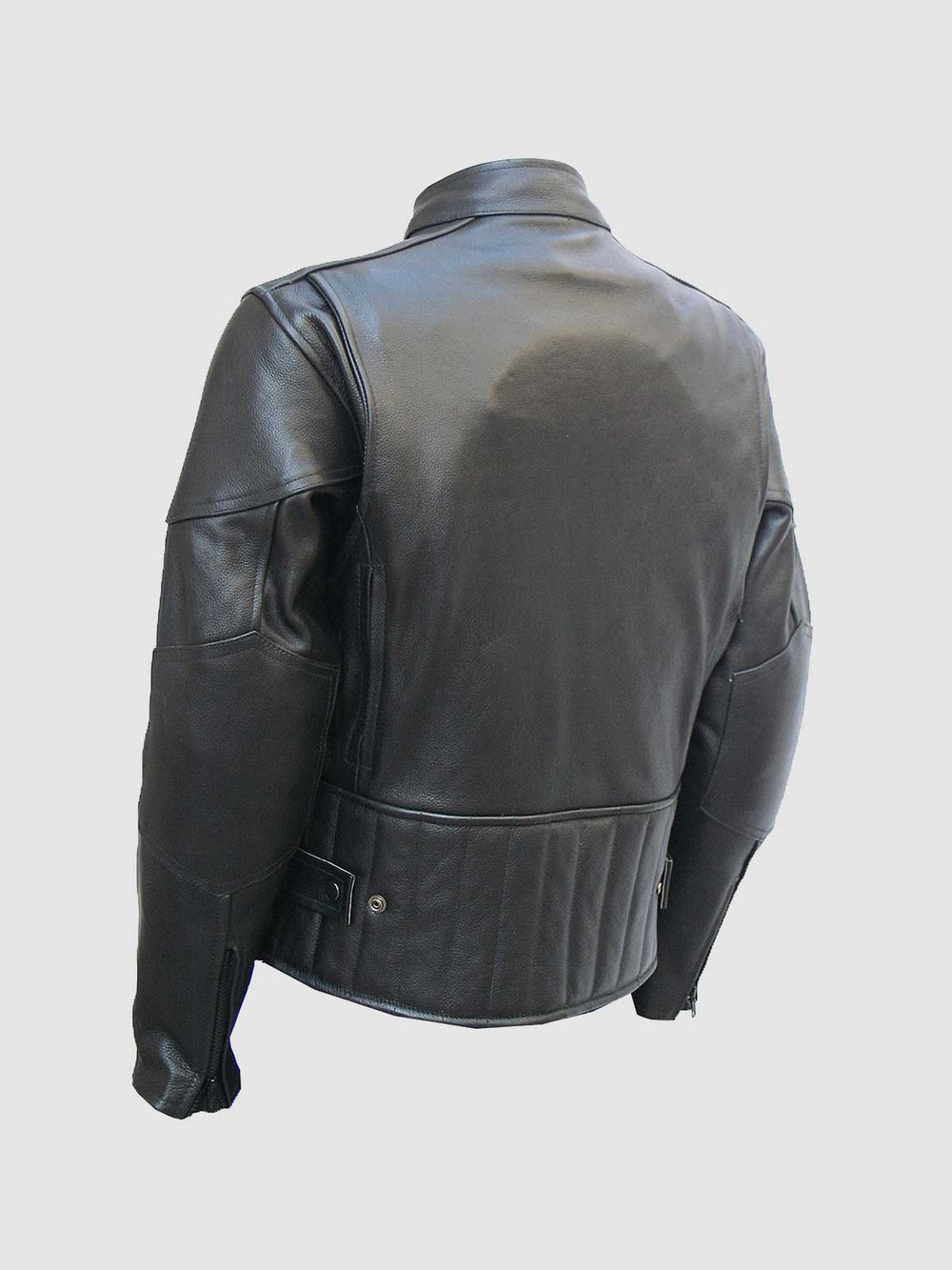 Classic Black Motorcycle Leather Jacket