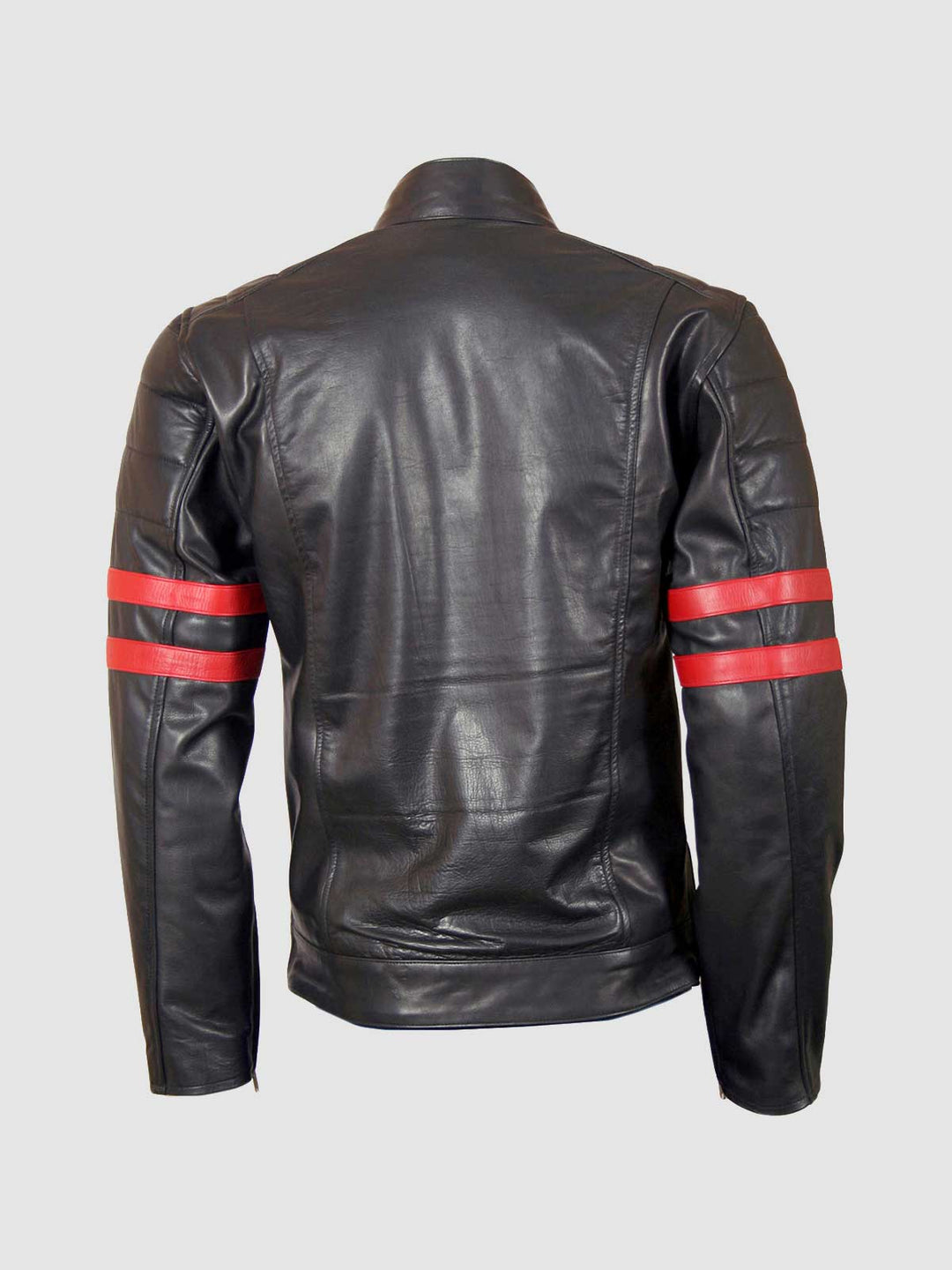 Black &amp; Red Leather Jacket