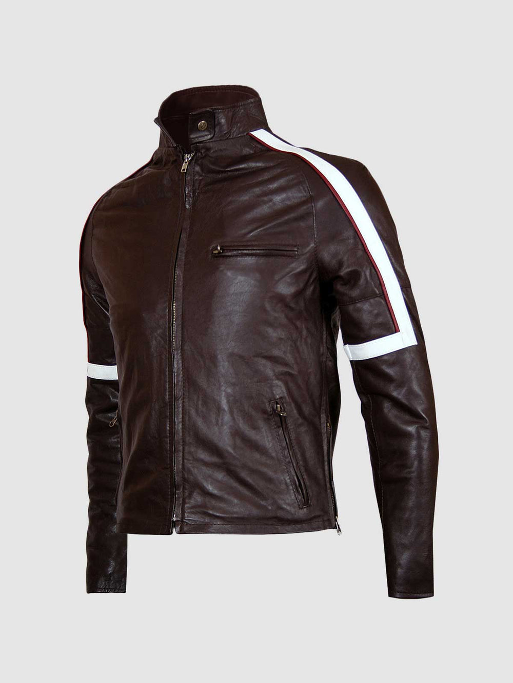 Jacket with White Stripes front view