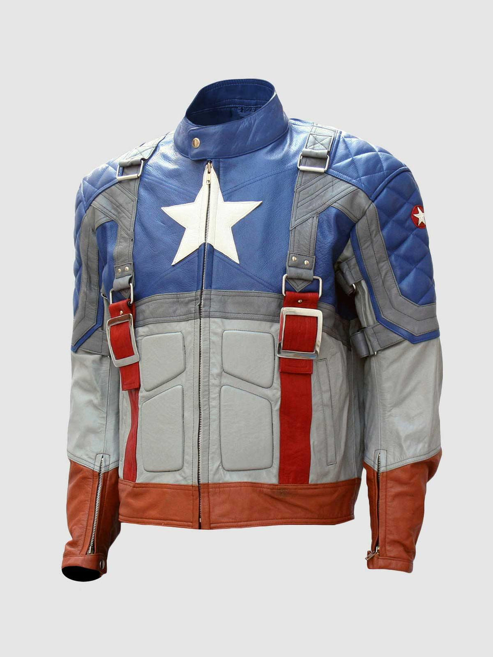 Multi Color Motorcycle Jacket front view