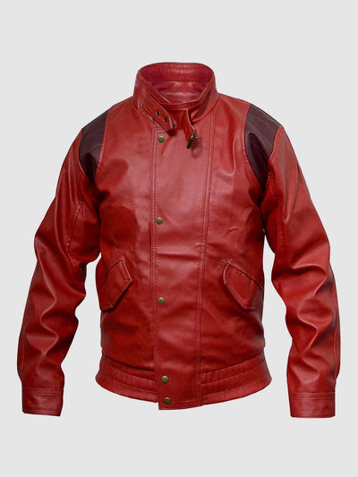 Red & Brown Bomber Jacket