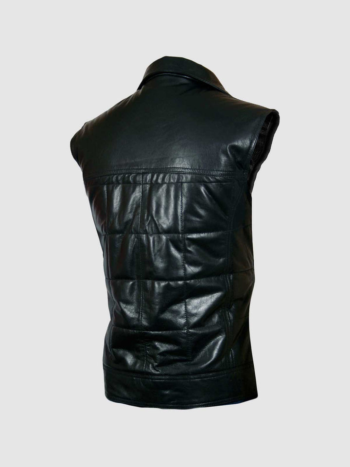 Quilted Leather Vest