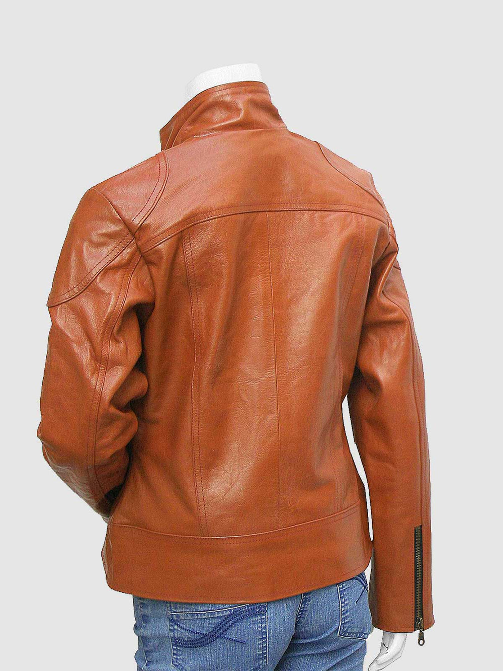 Vintage Tan Leather Jacket