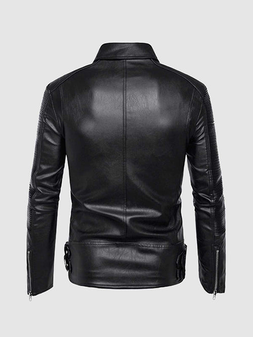Retro Leather Motorcycle Jacket