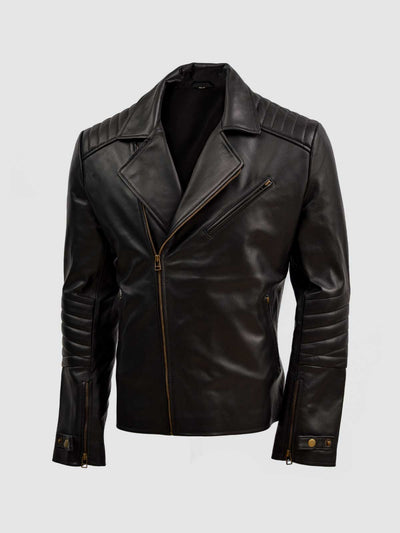 Men's Black Leather Jacket