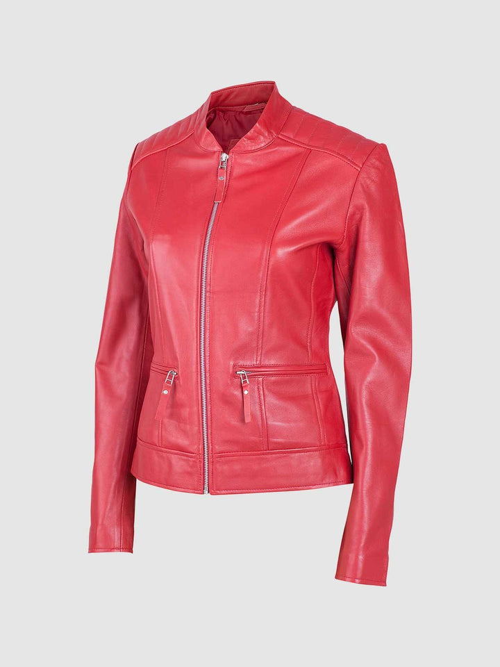 Female Lightweight Red Sheep Jacket
