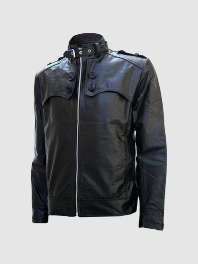 Men's Leather Riding Jacket