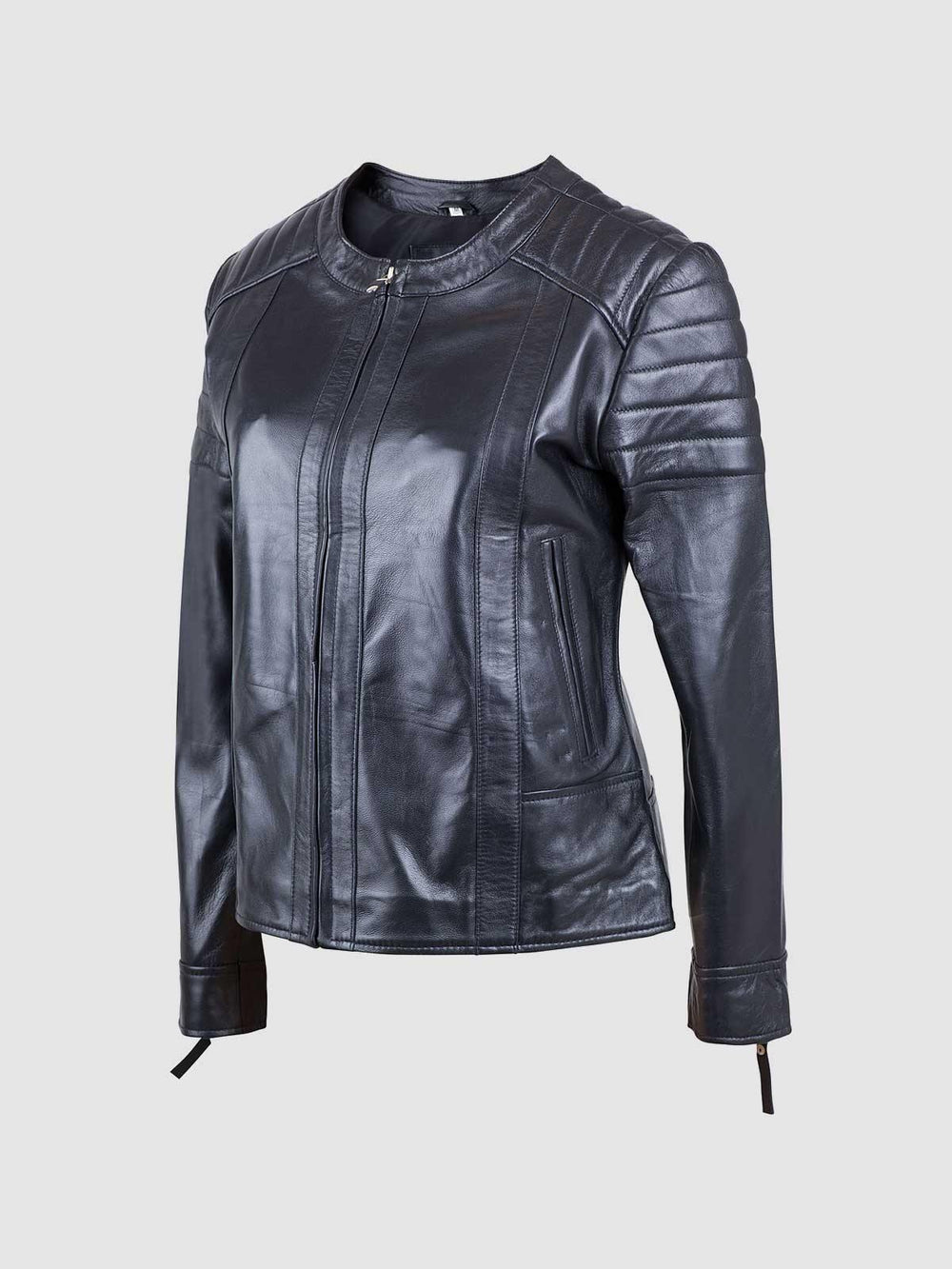 Street Fashion Sheepskin Leather Women Designer Jacket - Leather Jacket Master