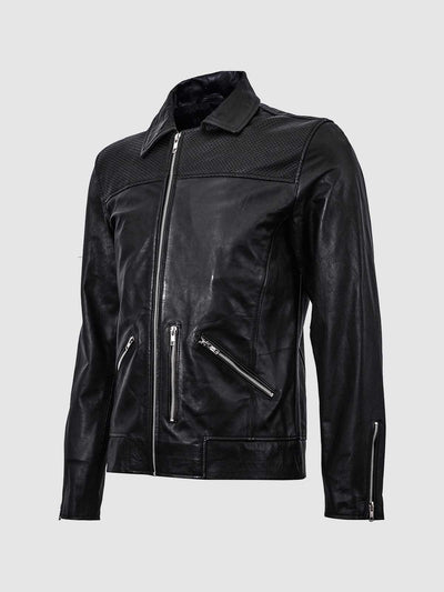 Men's Summer Leather Biker Jacket