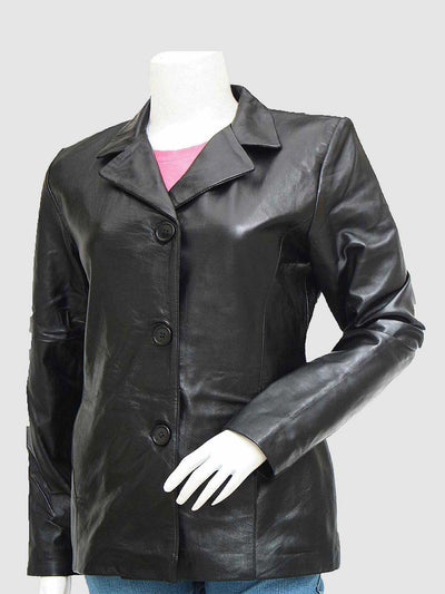 Women's Leather Blazer