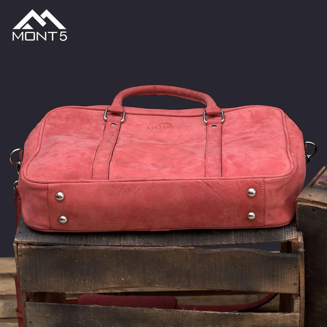 MONT5 Utror Women Crossbody Pink Leather Shoulder Bag - Leather Jacket Shop