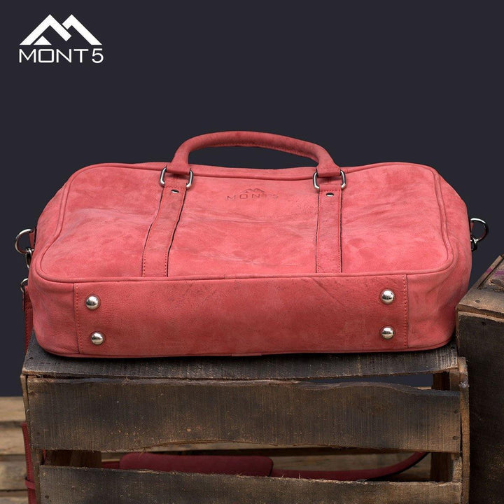 MONT5 Utror Women Crossbody Pink Leather Shoulder Bag - Leather Jacket Shop
